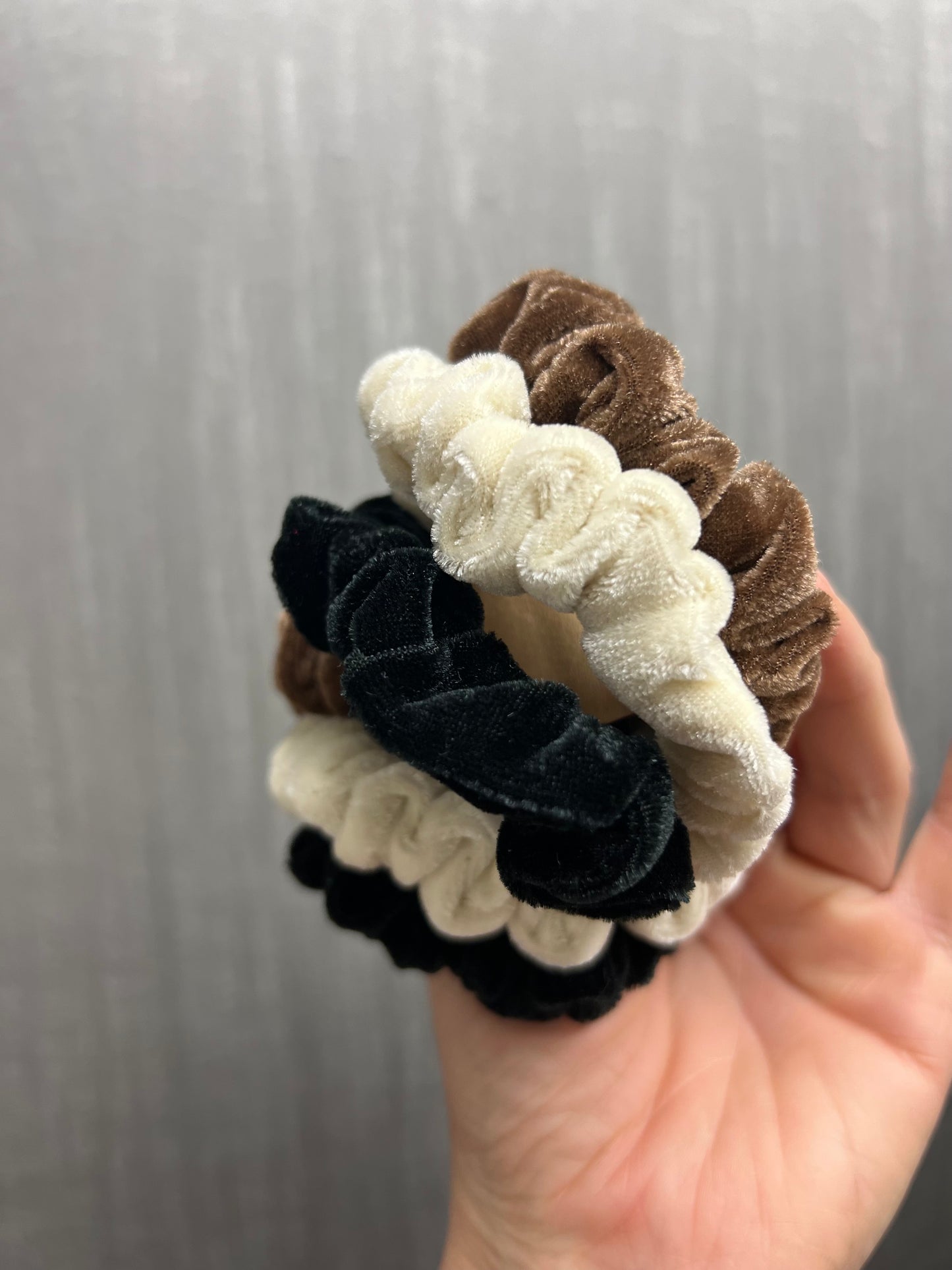 3-Piece Velvet Scrunchie Set – Soft, Elegant & Perfect for Any Hairstyle