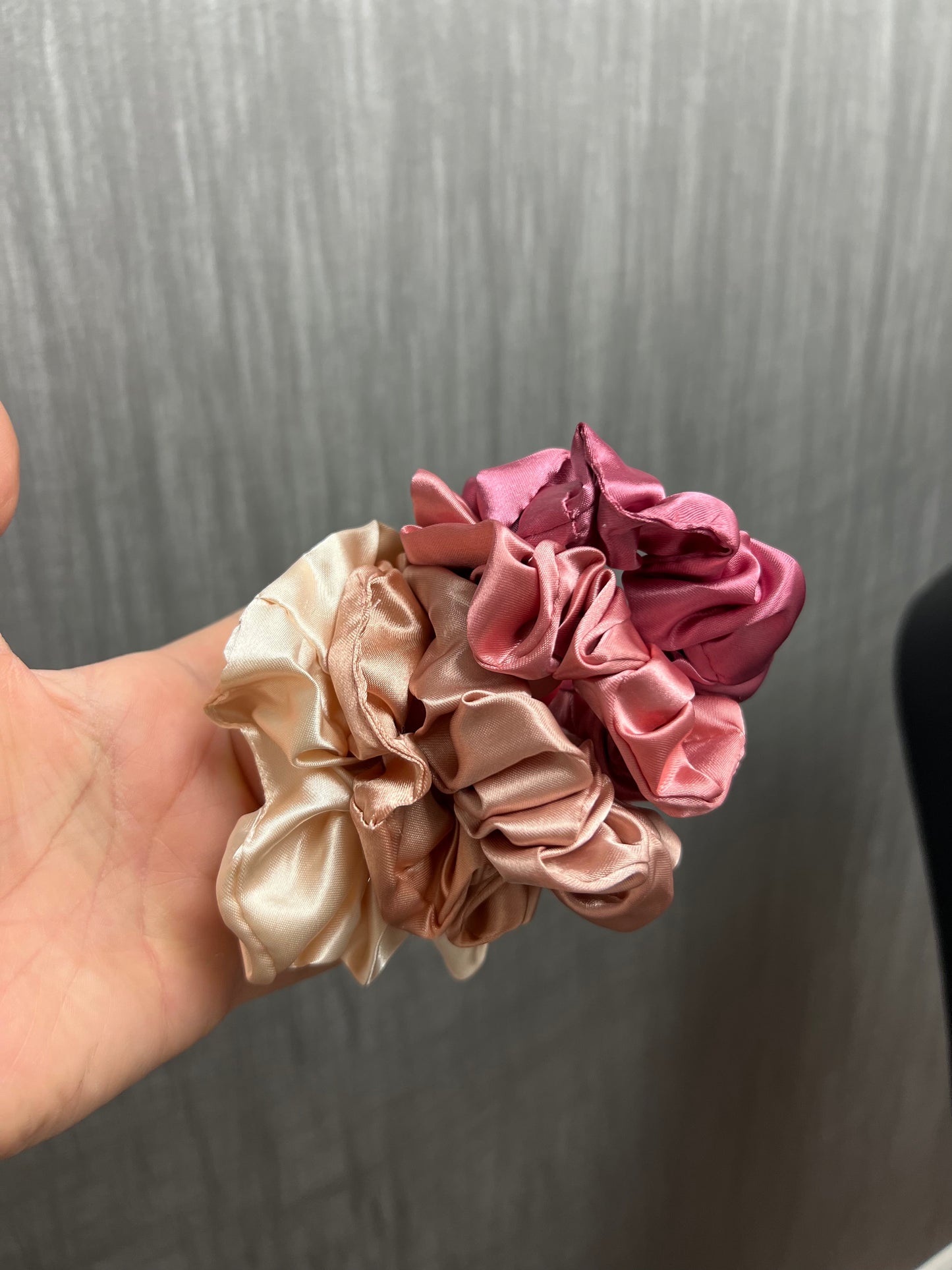 Satin  Scrunchies - 5- Piece Set